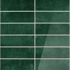 selbstklebende Wandfliese Premium Stacked Tiles emerald small